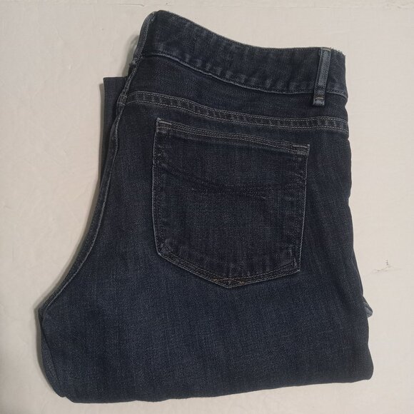 Gap 1969 Women's Perfect Boot Double Button Jeans Size 30/10a Dark - Picture 1 of 8